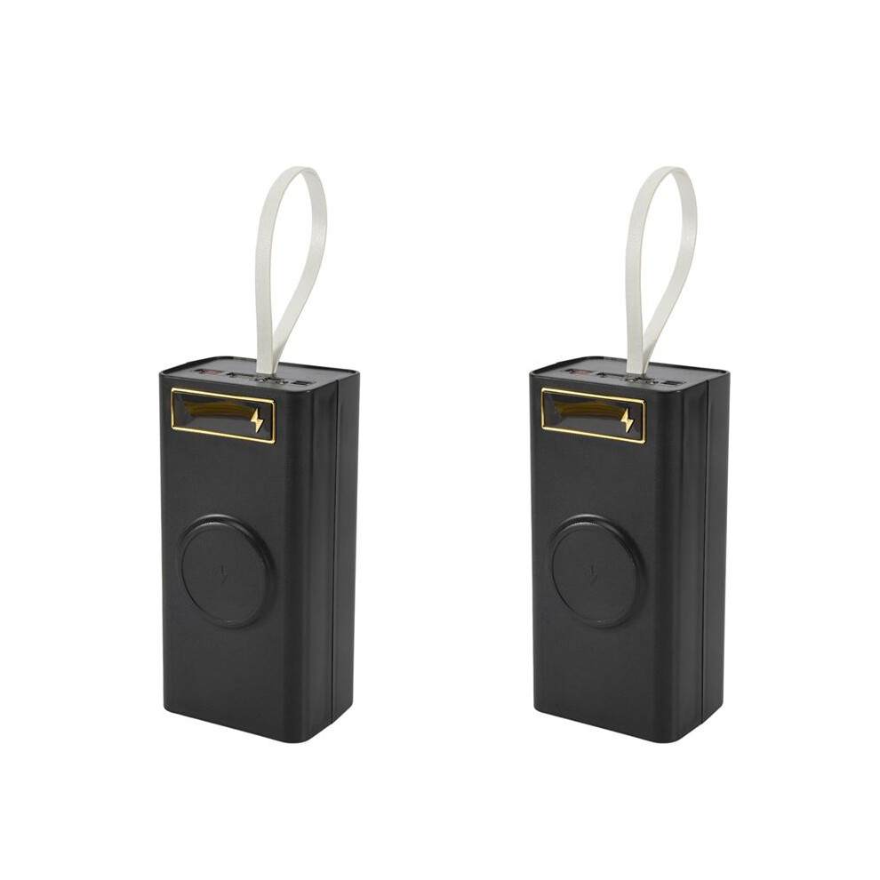 2X 21X18650 Battery Case Welding Free Power Bank Case Pd- With 18650 Battery Charge Box Detachable Portable Case Light 6032129698121