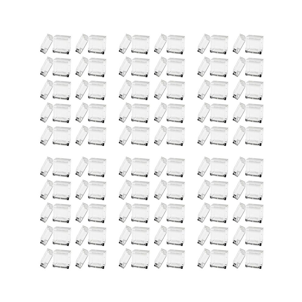 60Pcs Acrylic Box Trays For 0.39Inch 10Mm Elements Cubes Clear Case Periodic Table Bracket For Elements Collections 4712271130459