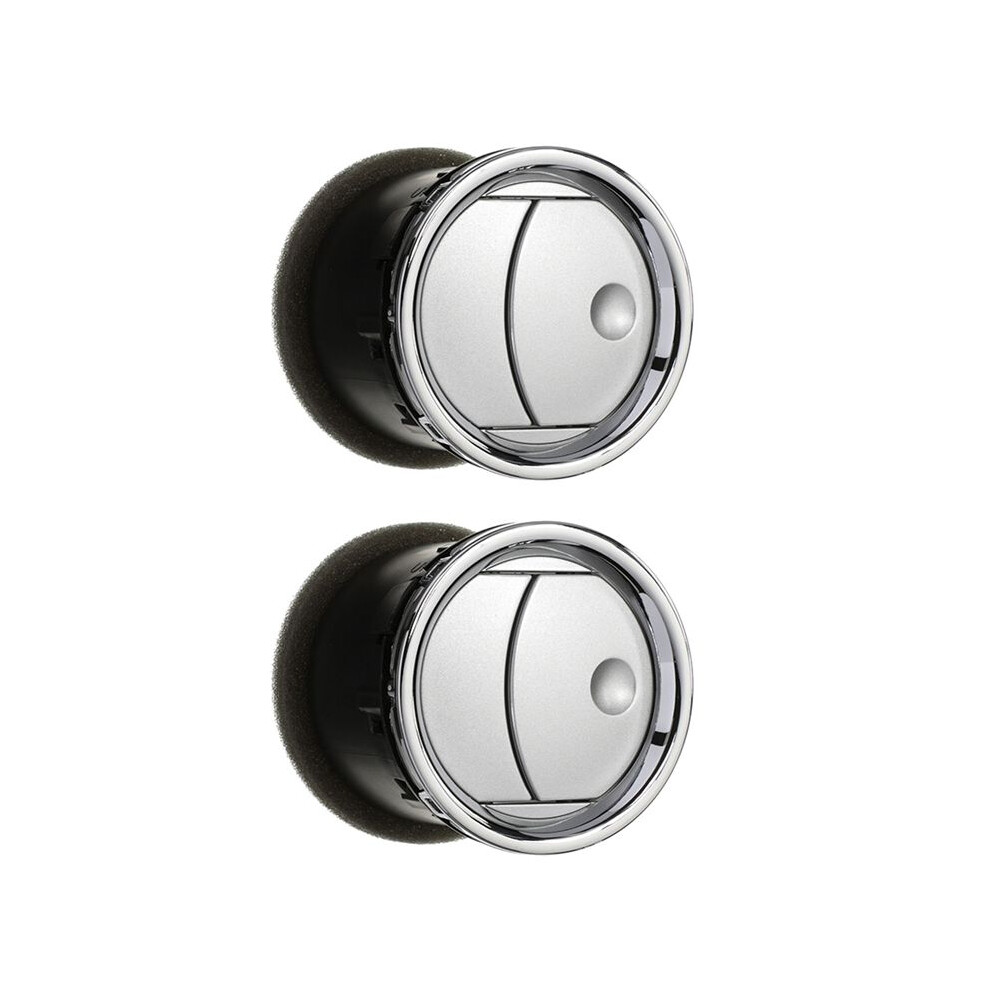 2X Car Dashboard Ac Heat Vent Duct Louvre Chrome For F-150 2004-2008 8L3z-19893-Ba 4712710561240