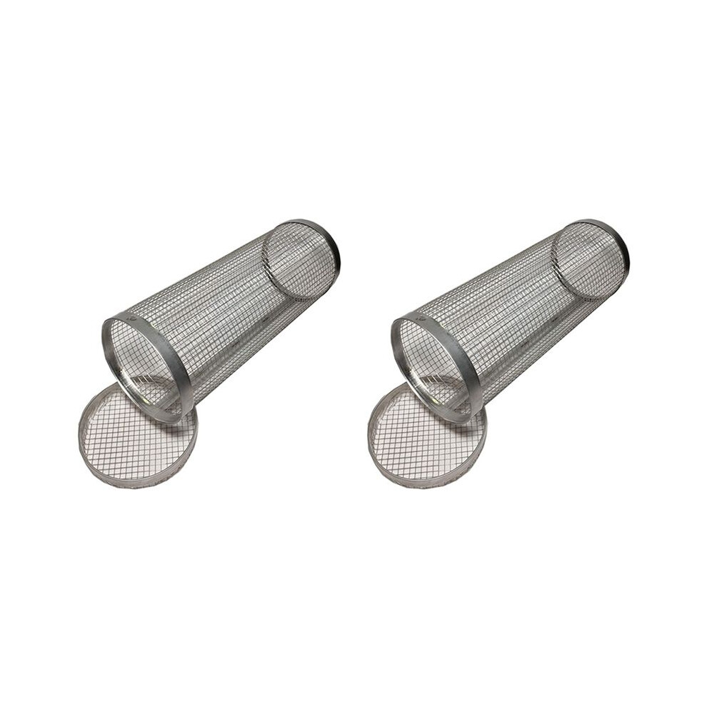 2X Bbq Smoked Net Barbecue Cylinder Stainless Steel Barbecue Grate Campfire Barbecue Bucket Camping Picnic 30Cm 4713129172331