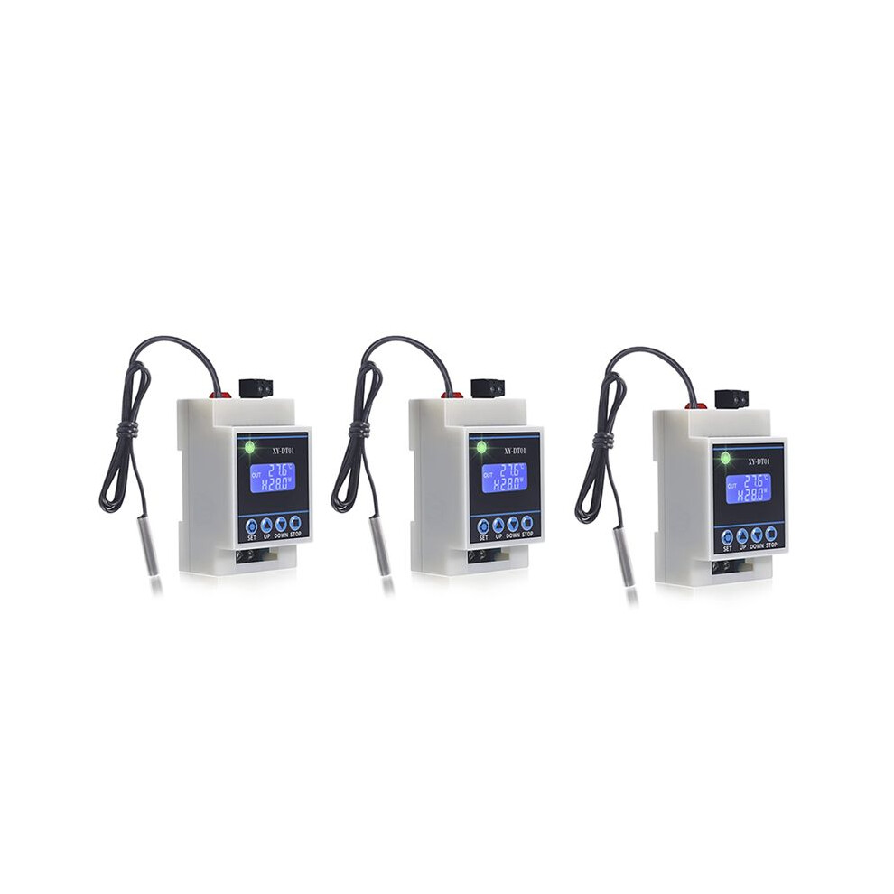3X Xy-Dt01 Digital Temperature Controller -40-110C Digital Micro-Digital Thermostat With Lcd Display 6031015838832