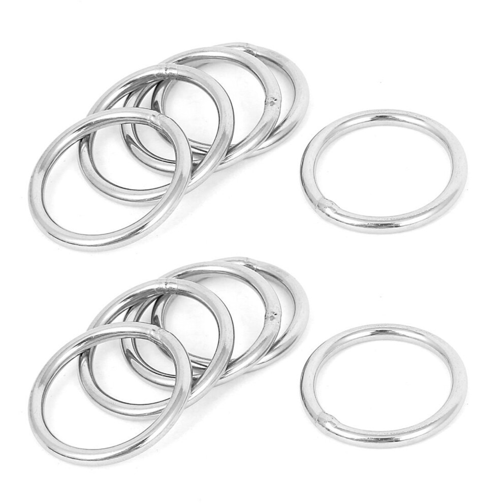 30Mm X 3Mm Stainless Steel Webbing Strapping Welded O Rings 10 Pcs 4713844833609