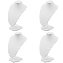 4X Schmuckständer Porträt Modell Halskette Display Fotografie Requisiten Weiß 22 X 16 cm
