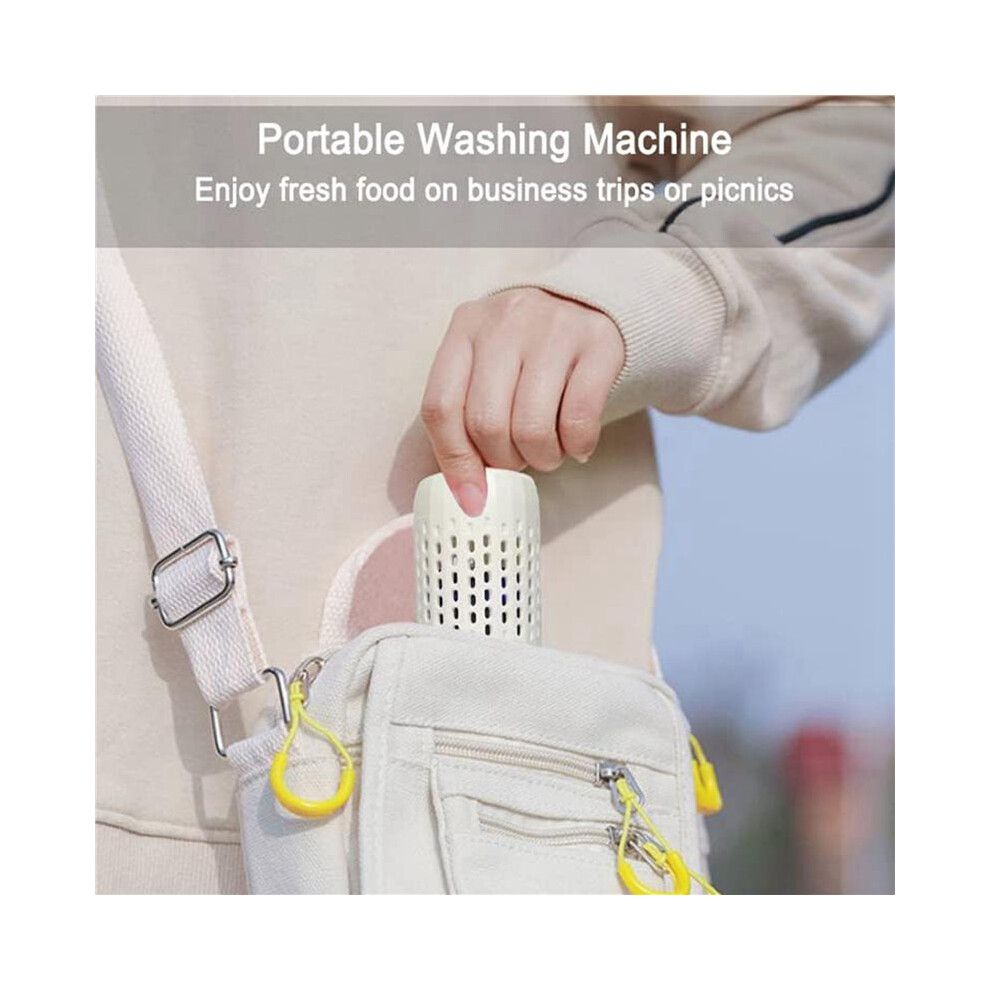 2X Fruit Vegetable Washing Machine,Rechargeable Cleaning Machine For Vegetables And Fruits, Food Cleaner White 6033977942718