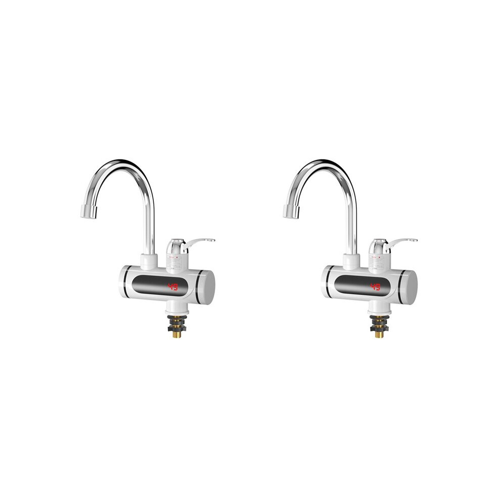 2X Electric Hot And Cold Water Heater Faucet Quick Heating Tap Water Heater Faucet Conector For Faucet 3000W Us Plug 4711509873823