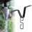 2X Rain Chain Gutter Adapter, Black V-Shaped Rain Chain Adapter with S-Shaped Hook, Rain Chain Hook 3