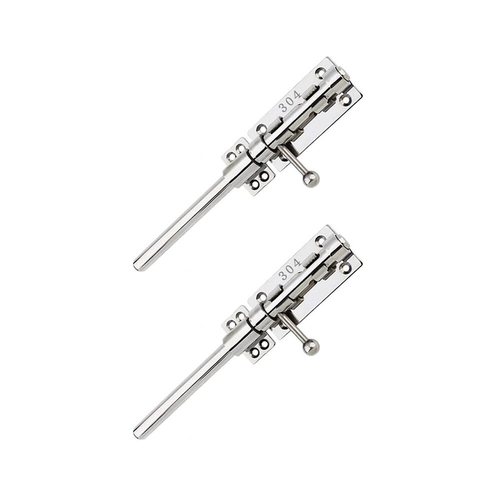 2X Slide Bolt Gate Bolt Heavy Duty Door Security Lock Thickened Door Latches Hardware 10In 6032218093721
