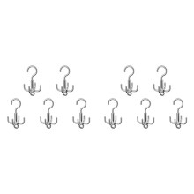 10PCS 360 Rotating Hanger Hooks Space Saving Wardrobe Organizer Clothes Rack Bag Shoes Scarf Hanger Hanging Holder
