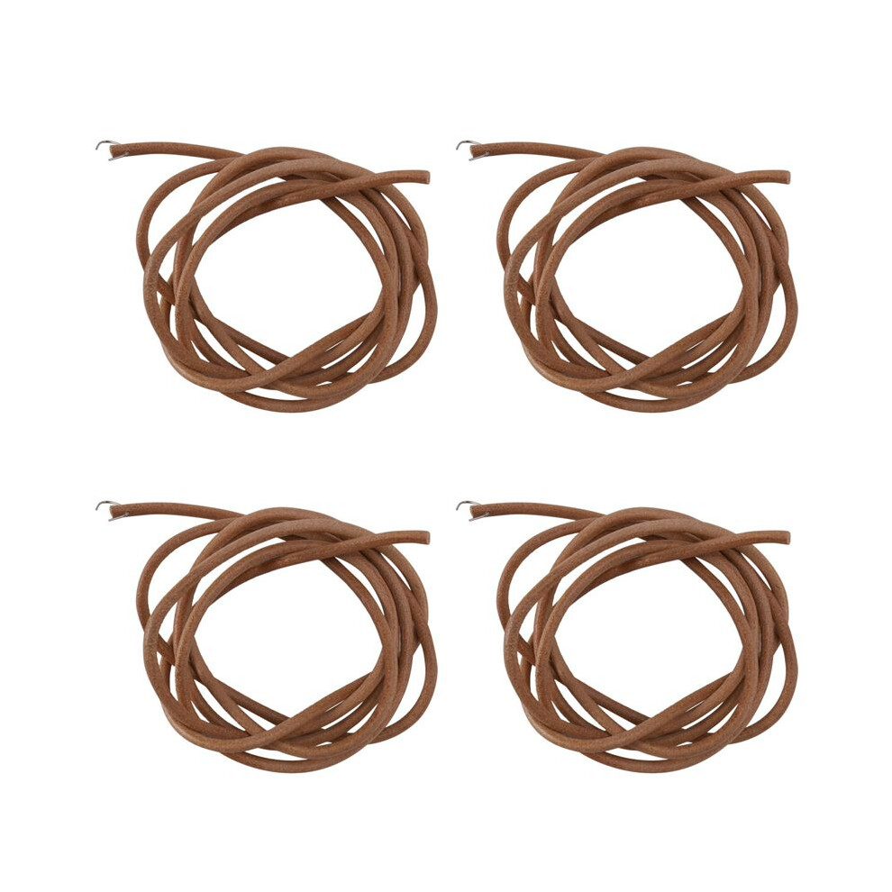 4Pcs 72 Inch 183 Cm Leather Belt Treadle Parts + Hook For Singer Sewing Machine 4711456617112