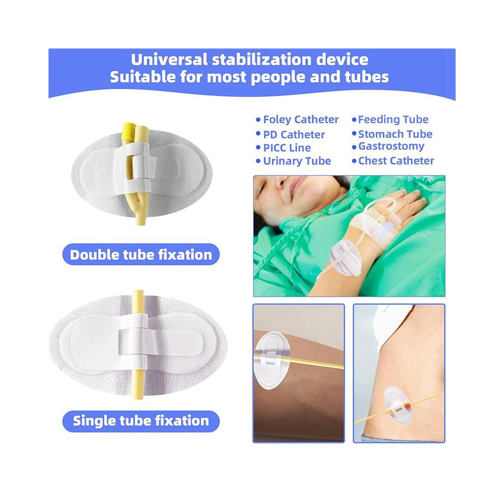 Typecat Unisex 150Pcs Catheter Stabilization Device, Catheter Tube Holder, Adhesive Catheter Urinary Leg Bag Legband Holder