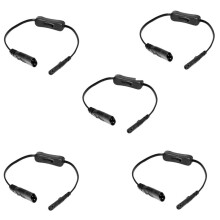 5X Power Extension Cord, Iec320 C7 to C8 Power Adapter Extension Cord with  Control with "8" Interface
