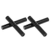 4 PZ Montante Cilindro Supporto Supporto Paraurti In Metallo per 1/10 RC Auto Cingolata Assiale SCX10 e SCX10 II 90046 90047