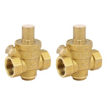 2X Dn20 Vanne Régulatrice de RéDuction de Pression D'Eau Ajustable 3/4 Pouce Vanne de RéDuction de la Pression de L'Eau 1.6Mpa