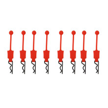 8 Peças de Borracha para Carro Corpo Clipe Retentor Shell Fivela Fixa Bloqueio para 1/10 ARRMA Senton Granito Typhon  Slash UDR, 1