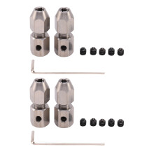 Coupleur Flexible de Collet de Câble D'Acier Inoxydable de Couplage de Bateau de 4 Pièces RC CNC, 3.18 x 4 mm