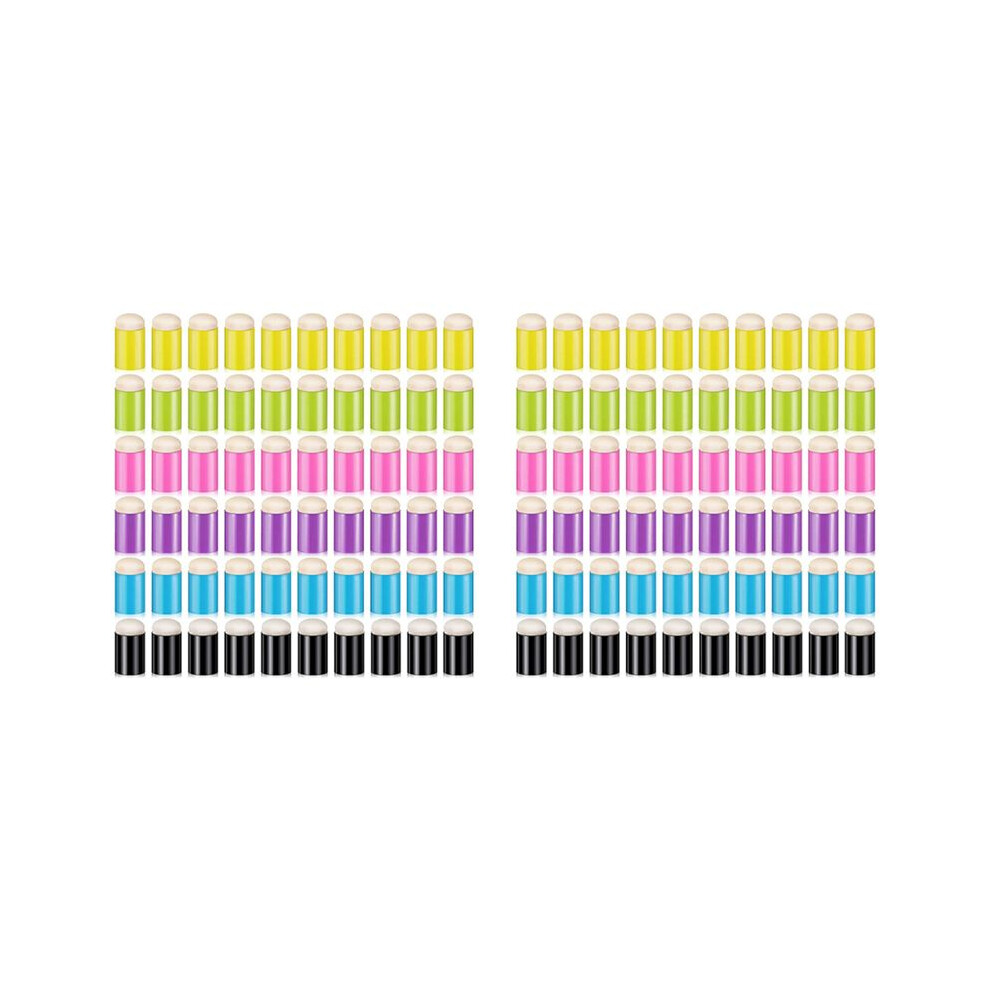 120 Pieces Finger Sponge Daubers Finger Painting Sponge Drawing Sponge Dauber Set For Painting Art Ink Crafts 4713122498834