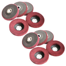 10Pcs 4 Inch Nylon Fiber Flap Disc Polishing Grinding Wheel,Scouring Pad Buffing Wheel for Angle Grinder