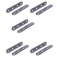 Flat Stainless Steel Repair Mending Fixing Plate Brackets Support 10Pcs