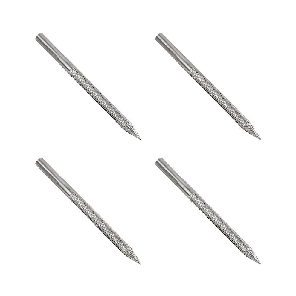 4Pcs 3/16In 4.5Mm High Carbide Steel Burr Bits Tire Reamers Carbide Cutters Rotary Files Reamers Wire Cutter Tire 4711022275937