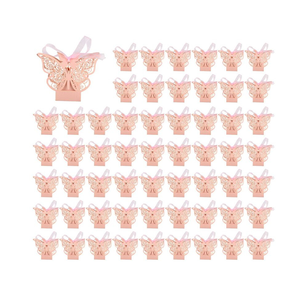 200Pcs Butterfly Wedding Favour Box Birthday Party Gifts Candy Boxes () 6031068230171