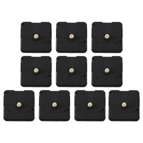 10X Clock Movement Mechanism with White Hour Minute Red Second Hand DIY Tools Kit