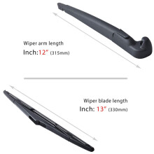 2X Rear Wiper Arm Blade Assembly - for   JK 2007-2016