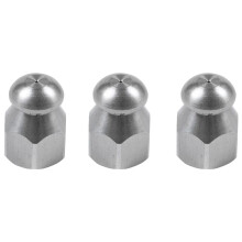 3X Pipe Jetter Pressure Washer Drain Sewer Cleaning Pipe Jetter Rotary Nozzle 5 Jet (1/4 Inch )