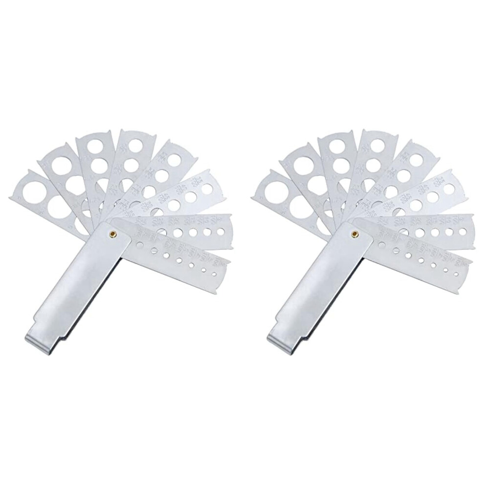 2X Gem Measuring Tool Jewelry Tool Jewelry Equipment Accessory Diamond Gem Gauge Stone Measuring Tool For Gem Diamond 4711931928917