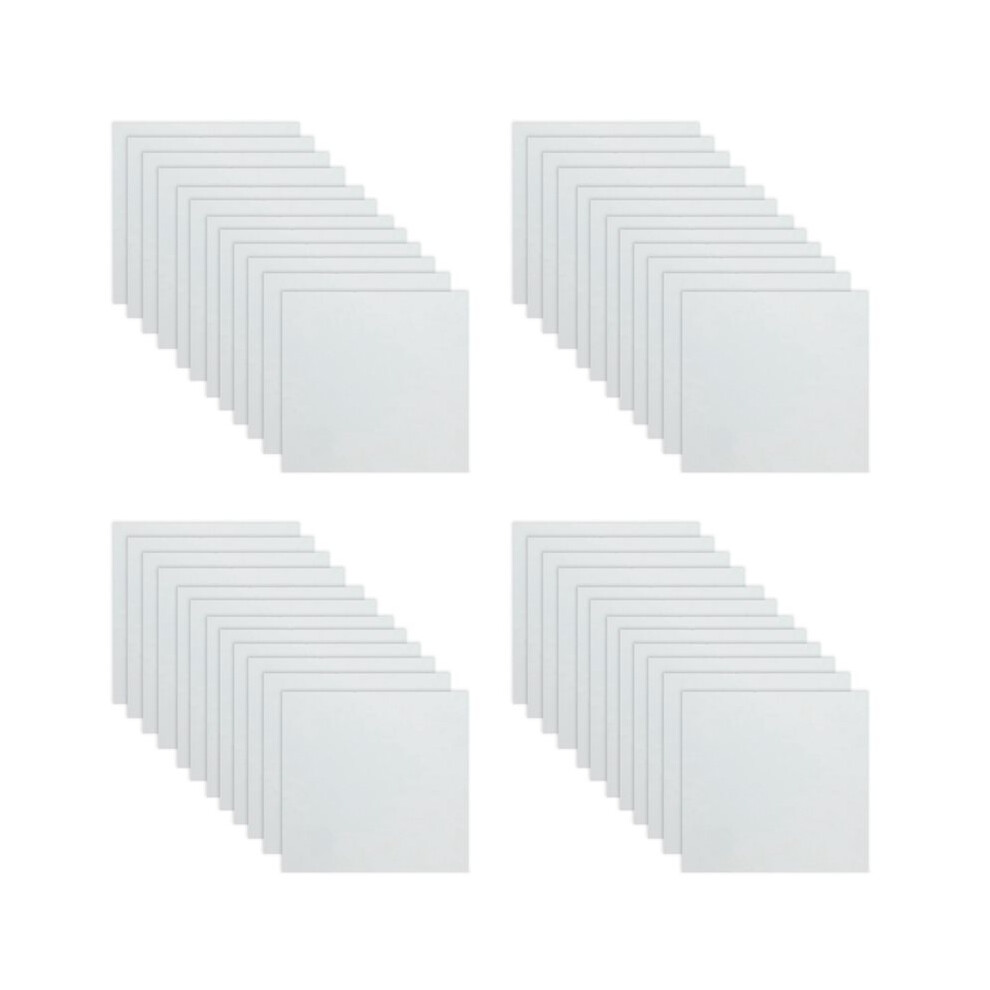 48 Sheets 10Mil Mylar Sheet 12 X 12 Inch Milky Translucent Pet Blank Stencil Making Sheet (10Mil) 4711976279951