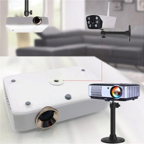 2X Projector Brackets Folding Camera Tripod Stand Rotate 360 Degree  Projector Wall Mount for Projector Wall Ceiling