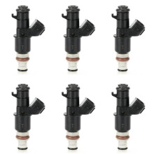 6X 16450-RAA-A01 Fuel Injector Nozzle for Accord CR-V Elements 2005 2006 2007 2008 2009 2010 2011 Car Accessories