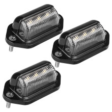 3X LED License Plate Light Waterproof License Plate Tail Light for Trailers, RV, Trucks, Boats