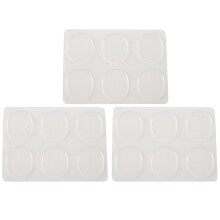 18Pcs Snare Drum Mute Pad Drum Damper Gel Pads Snare Tom Drum Muffler Transparent Percussion Accessories(Transparent)