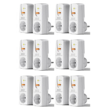 12pack 16A Gfci Leakage Protection Plug Rcd Socket Home Circuit Breaker Cutout  Personal Protection Plug EU Plug