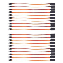 20 PeçAs de Cabos de Extensão Servo Macho-FêMea para Cabo e Cabo de Extensão Servo Remota JR Do RC Futaba (500 mm)