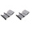 2X 40 Pin Replace Data Cable Female to Female IDE Cable Dual Row IDE Data Extension Cable 30cm for Server Hard Disk 1