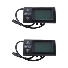 2X S861 Electric Bike Colorful LCD Display Meter IP65Waterproof 6Pin Male Connection Plug Intelligent Display