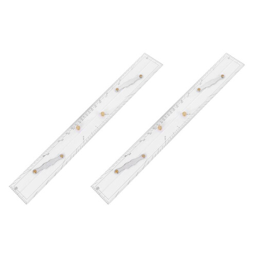 2X Marine Ruler Parallel Ruler Nautical Charts Parallel Ruler Mapping Points to Pull Parallel Ruler 600MM