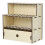Craft Marker Storage Rack Brush Stand Office Organization Beige Rectangular Modern 1Pcs 2