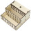 Craft Marker Storage Rack Brush Stand Office Organization Beige Rectangular Modern 1Pcs 3