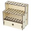 Craft Marker Storage Rack Brush Stand Office Organization Beige Rectangular Modern 1Pcs 4