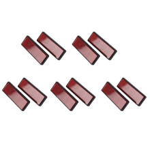 10X Rectangle Rouge Réflecteurs Universel pour Motos VTT Vélos Dirt Bikes