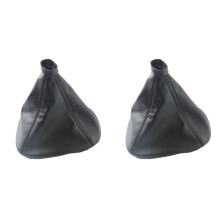 2X Car Pu Leather Gear Gaiter Gaitor Shift Collar Boot Dust Cover for DAILY IV V VI 2008 - 2017