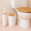 7-Piece Plastic & Bamboo Bathroom Accessories Set 3