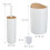 7-Piece Plastic & Bamboo Bathroom Accessories Set 4