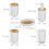 7-Piece Plastic & Bamboo Bathroom Accessories Set 5