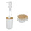 7-Piece Plastic & Bamboo Bathroom Accessories Set 7