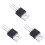 3X 100V 9.7A N-Channel Power Pulled IR MOSFET Transistor IRF520 1