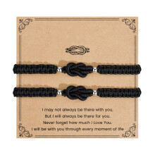 Elegantes passendes Paar-Armband mit verstellbarem Knoten,-A04