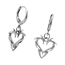 Punk Heart Ear Dangle Multifunctional Gothic Ear Jewelry-1